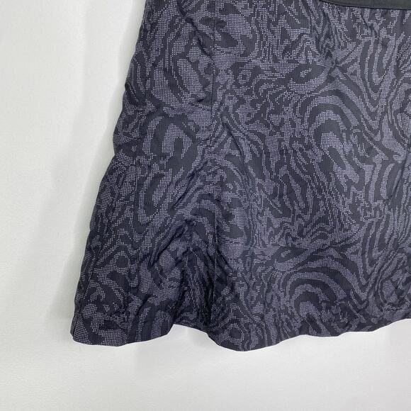 Annika Cutter & Buck Black Grey Printed Activewear Mini Skirt Women's Size 8 - Picture 3 of 9